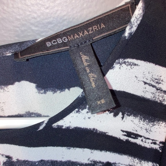 BCBGMaxAzria High Low Black and White Dress - Picture 3 of 11